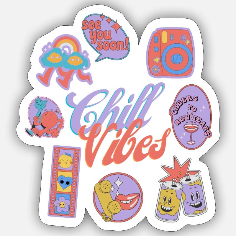 Sticker taille S (10 x 10 cm) - 