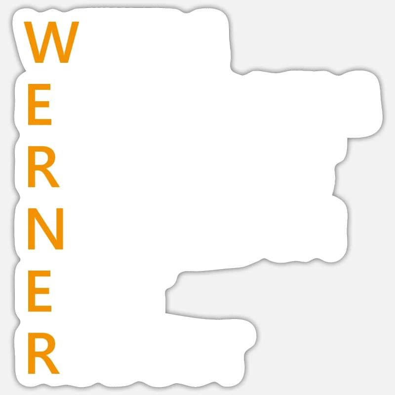 Werner Name Geschenk Sticker Größe S (10 x 10 cm)