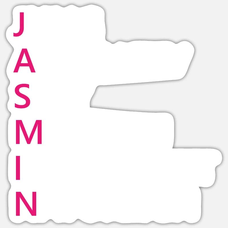 Jasmin Name Geschenk Sticker Größe S (10 x 10 cm)