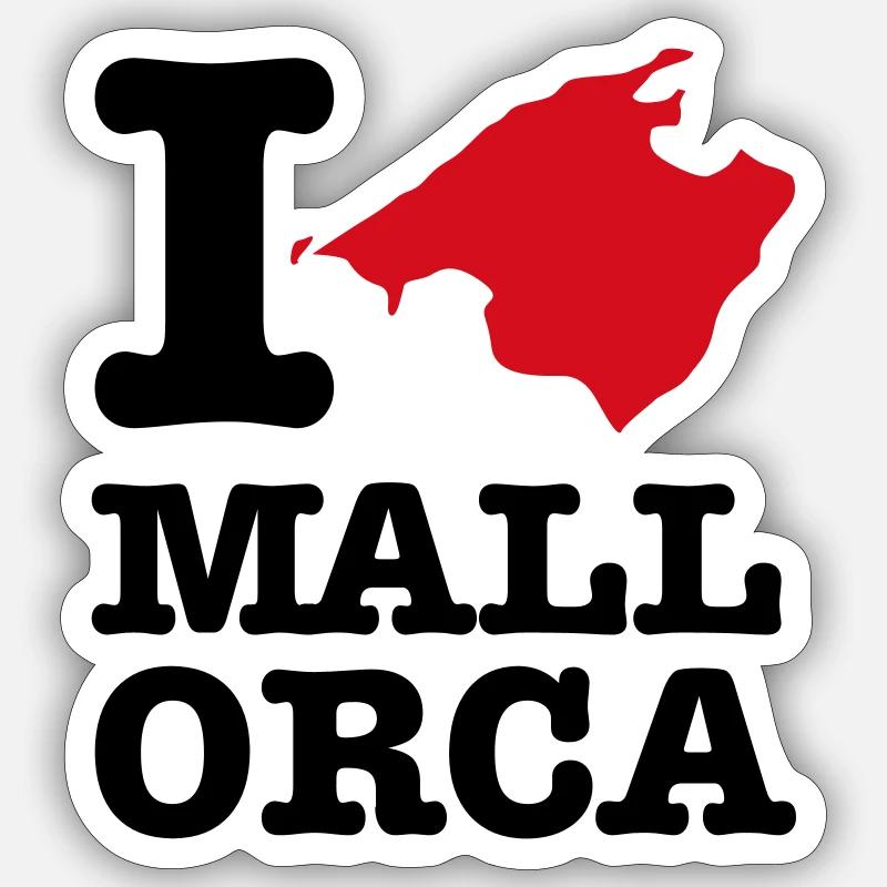 J’adore Majorque Sticker taille S (10 x 10 cm)