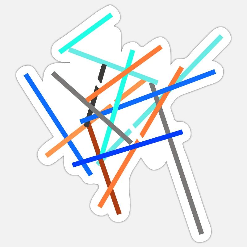 Abstract Modern Scifi Construct Sticker size S (10 x 10 cm)