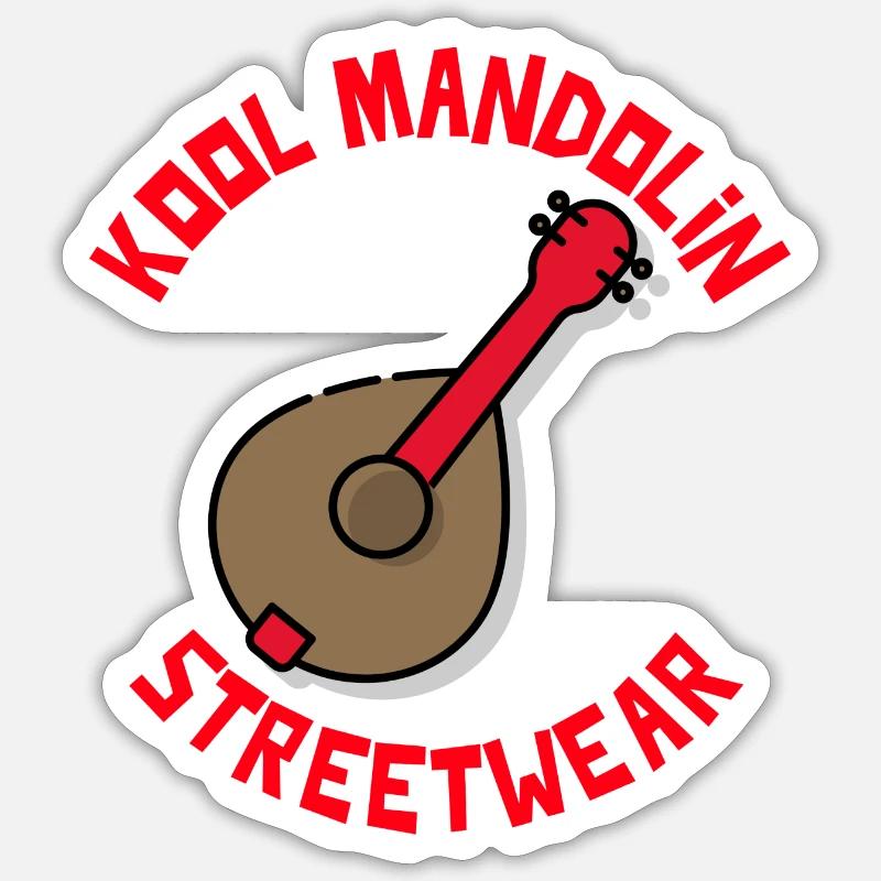 Kool Mandolin Steetware (transparent) Sticker Größe S (10 x 10 cm)