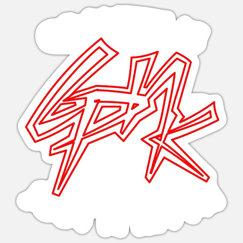 GPNK GRAVITY IS JUST A MYTH Sticker Größe S (10 x 10 cm)