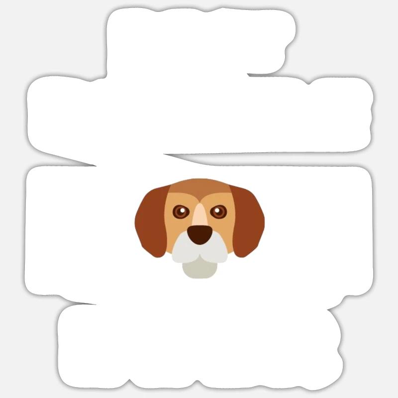 Beste Beagle Mama Hunde Haustier Muttertag Beagle Sticker Größe S (10 x 10 cm)