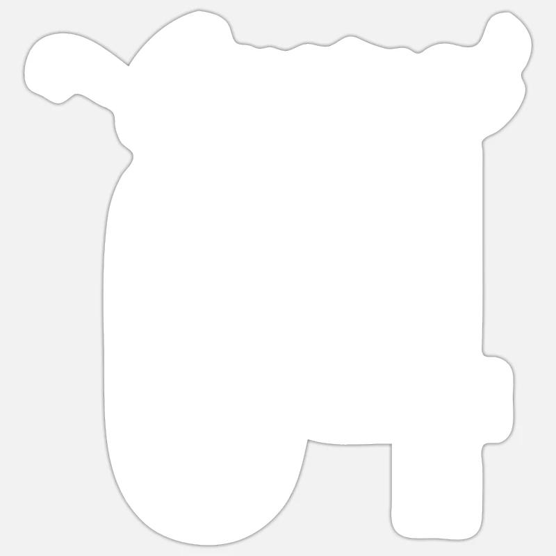 Oginal 04 - Sticker taille S (10 x 10 cm) - blanc mat