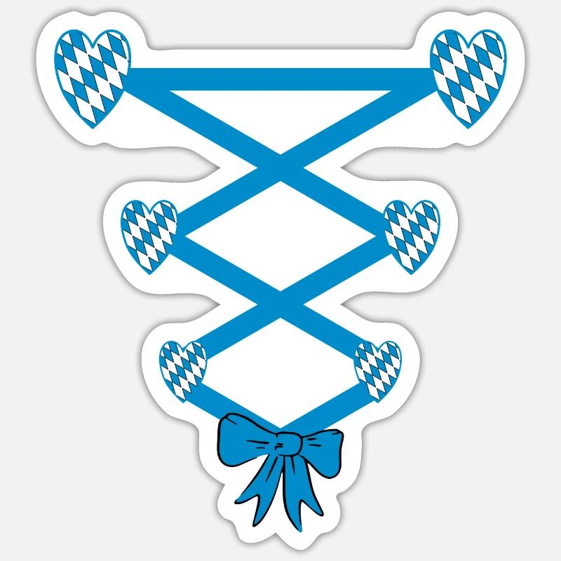 Volksfest Dirndl Remplacement Sticker taille S (10 x 10 cm)
