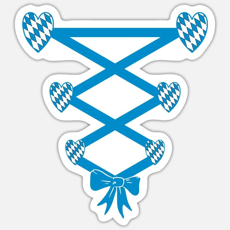 Volksfest Dirndl Replacement Sticker size S (10 x 10 cm)