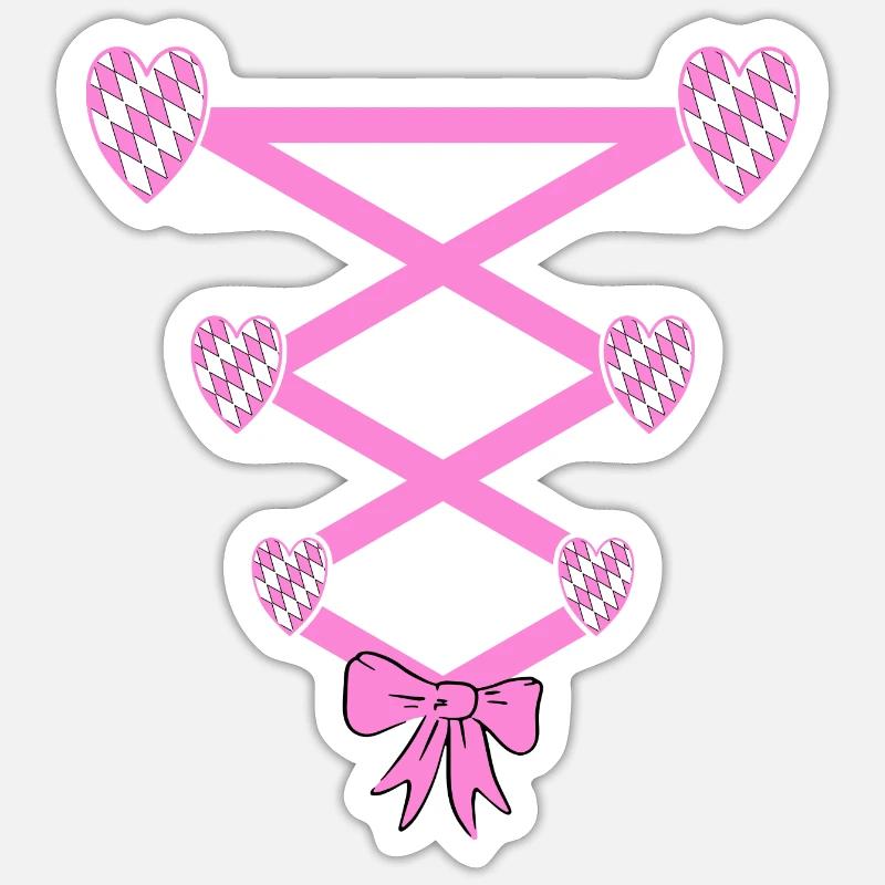 Volksfest Dirndl Remplacement Sticker taille S (10 x 10 cm)
