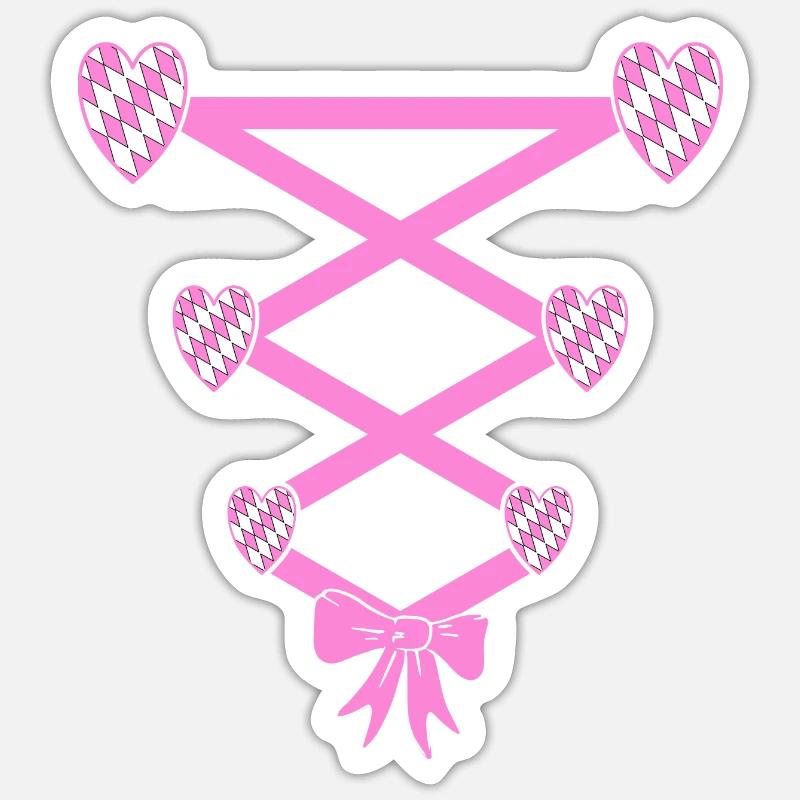 Volksfest Dirndl Remplacement Sticker taille S (10 x 10 cm)
