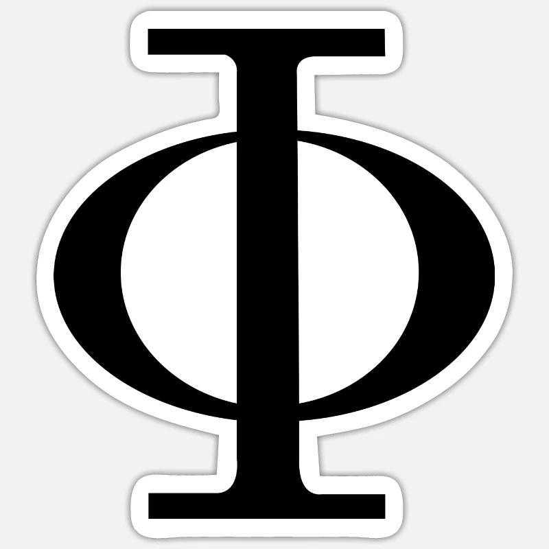 Phi Sticker taille S (10 x 10 cm)