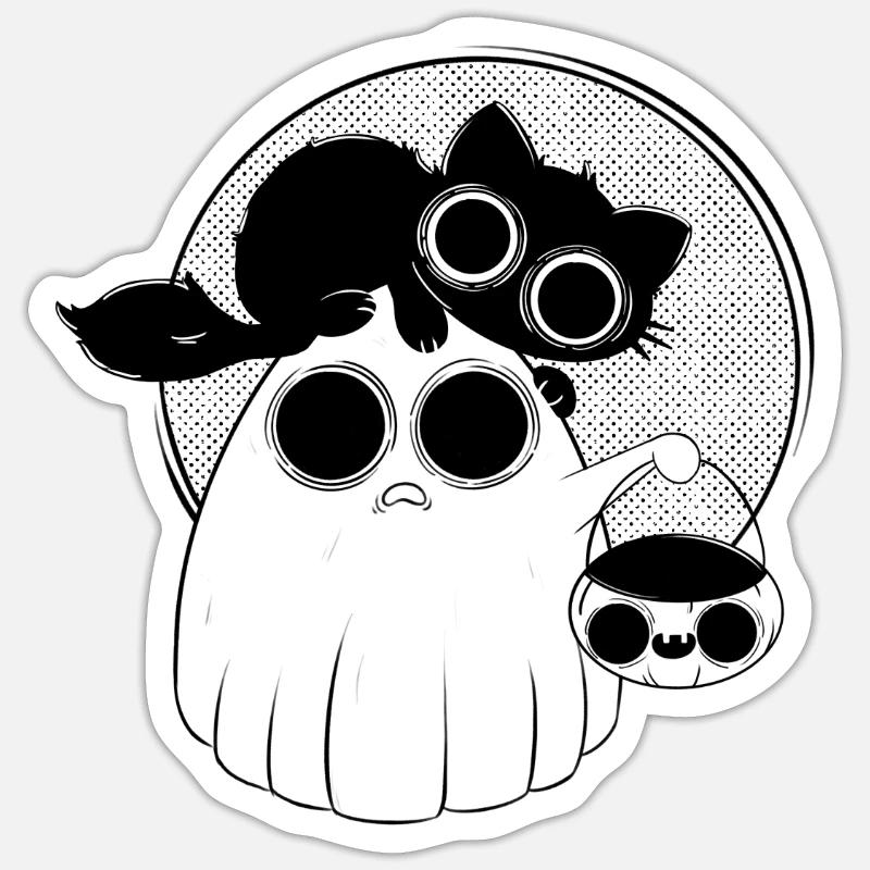 Süßes oder saures - Sticker Größe S (10 x 10 cm) - Mattweiß