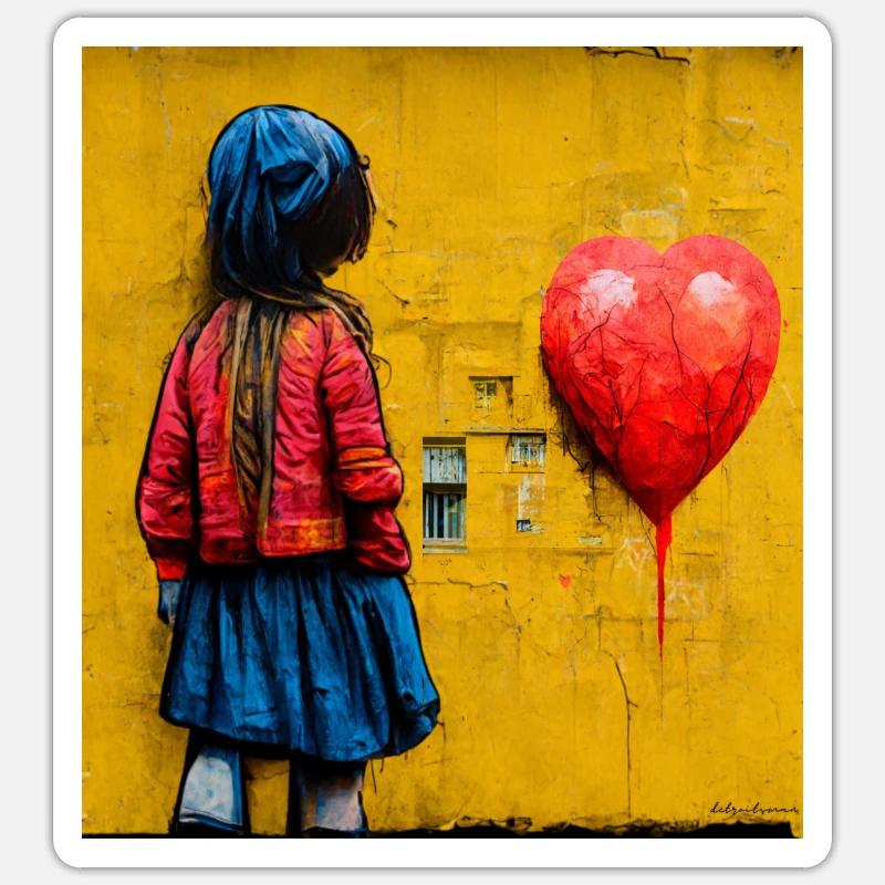 comic pop art Sticker size S (10 x 10 cm)