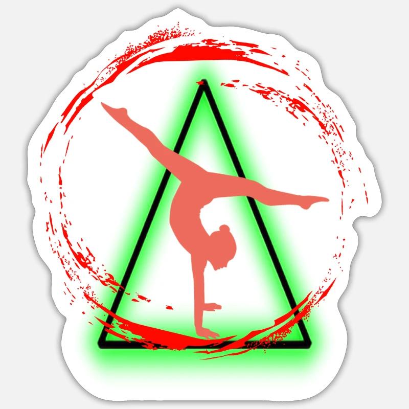 Rhythmic Gymnastics - Sticker Größe S (10 x 10 cm) - Mattweiß