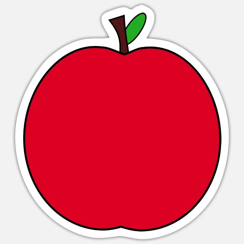 Apfel Sticker Größe S (10 x 10 cm)