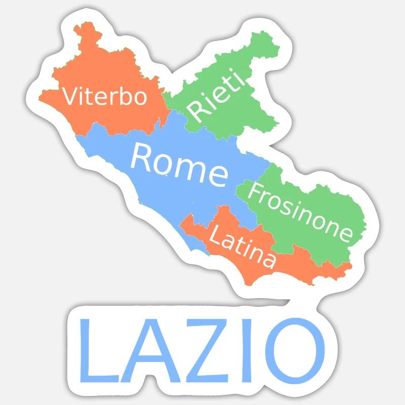 Latium - Sticker taille S (10 x 10 cm) - blanc mat