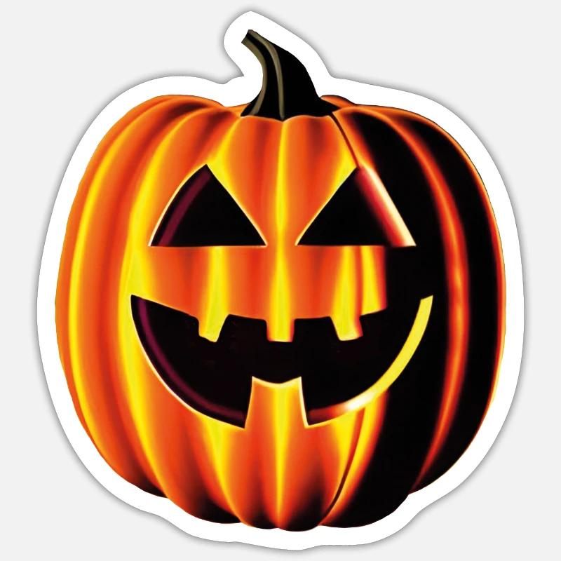 Pumpkin - Sticker size S (10 x 10 cm) - white matte