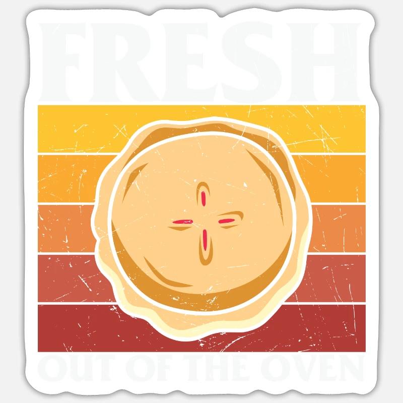 frisch oder aus dem Ofen - Funny Turkey Sticker Größe S (10 x 10 cm)