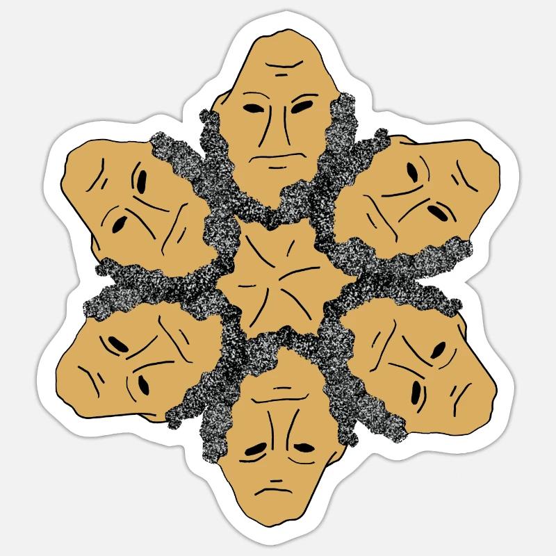 Perdant gagnant du biscuit de Noël Sticker taille S (10 x 10 cm)