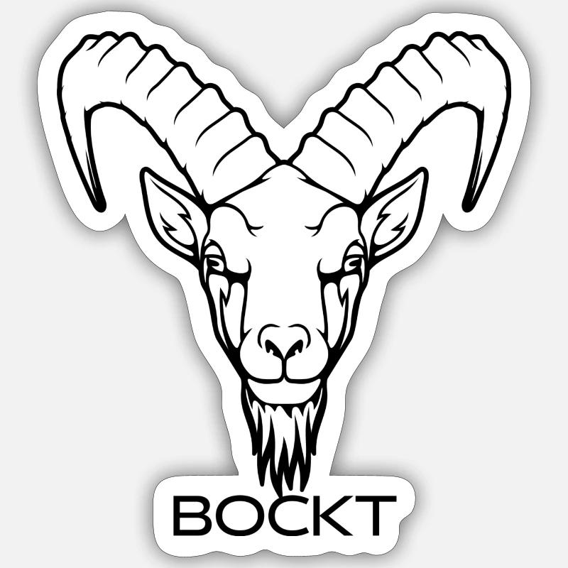 Steinbock Sticker Größe S (10 x 10 cm)