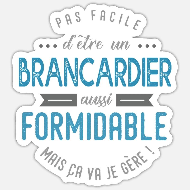 brancardier formidable Sticker taille S (10 x 10 cm)