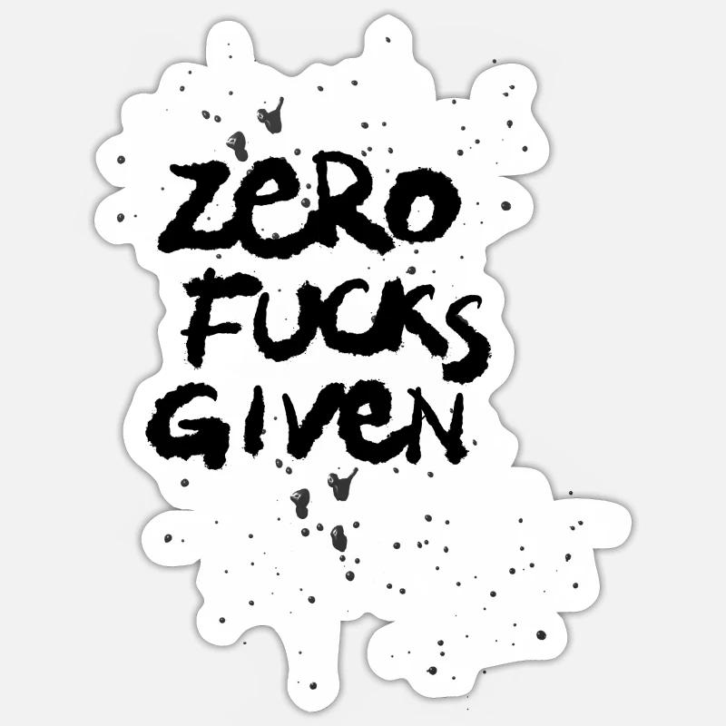 Zero scopate date Sticker formato S (10 x 10 cm)