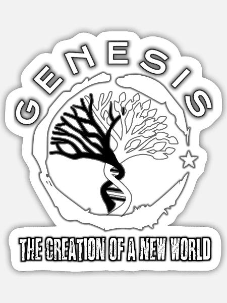 tshirt 6 - Sticker Größe S (10 x 10 cm) - Mattweiß