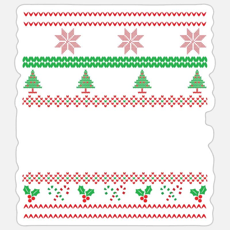 Premier Noël Comme Papa - Sticker taille S (10 x 10 cm) - blanc mat