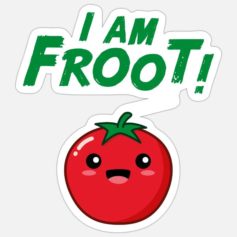 I am Froot - Sticker size S (10 x 10 cm) - white matte