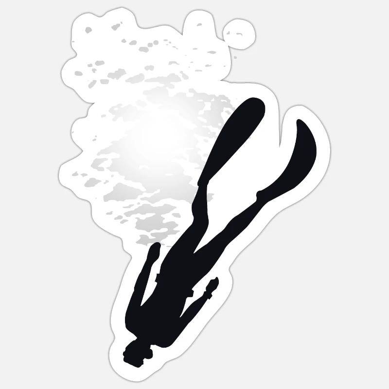 Snorkel - Sticker size S (10 x 10 cm) - white matte