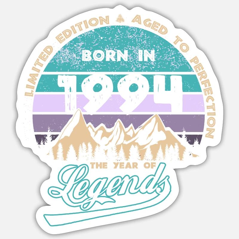 Légendes 1994 - Sticker taille S (10 x 10 cm) - blanc mat