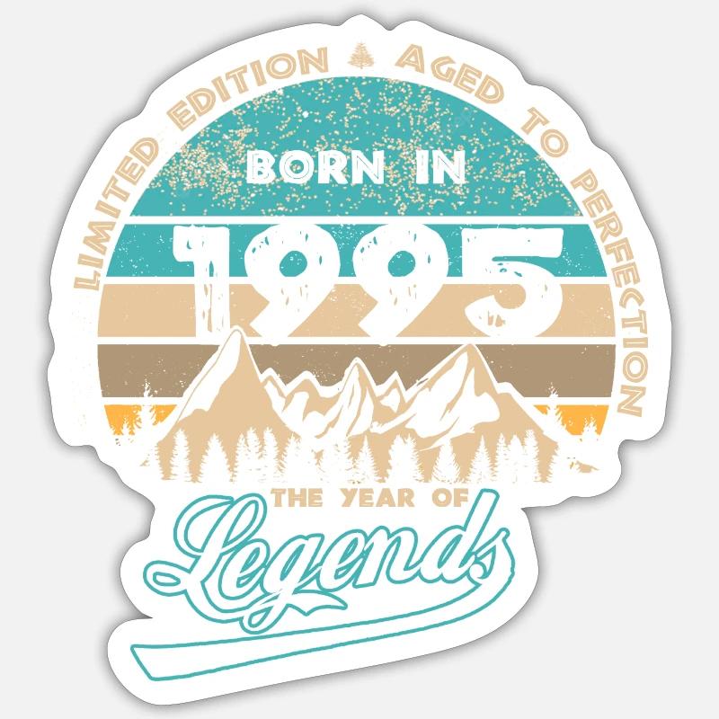 Legends 1995 - Sticker size S (10 x 10 cm) - white matte