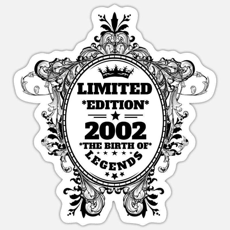 2002 - Sticker size S (10 x 10 cm) - white matte
