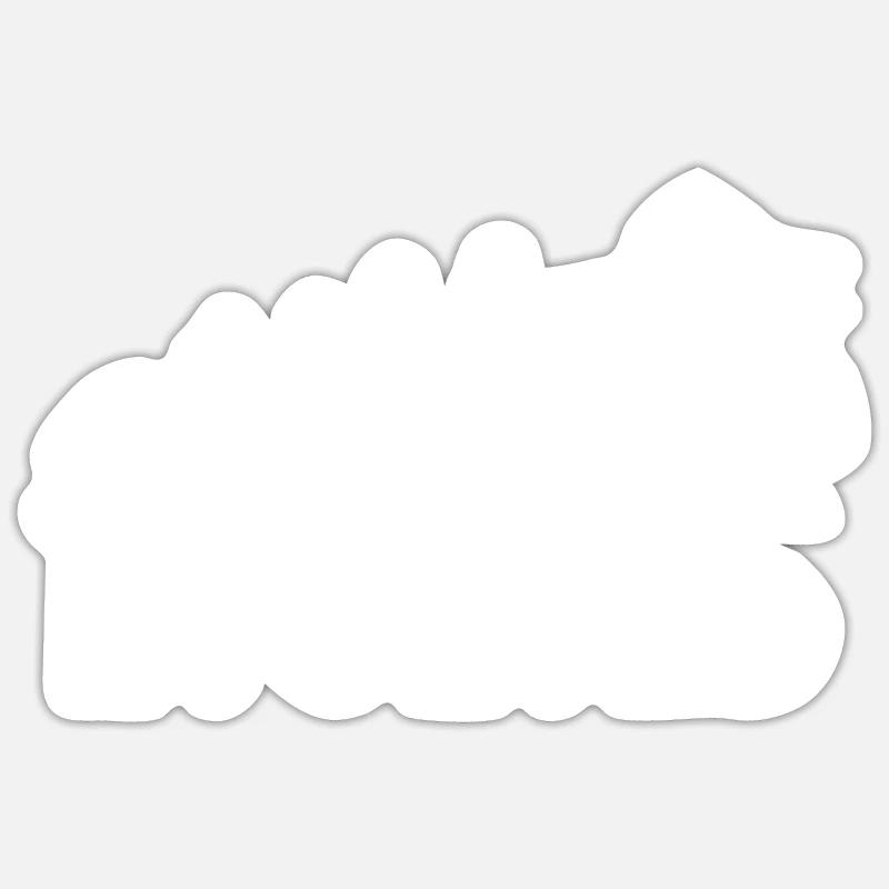 Drummer Drums Evolution - Sticker size S (10 x 10 cm) - white matte