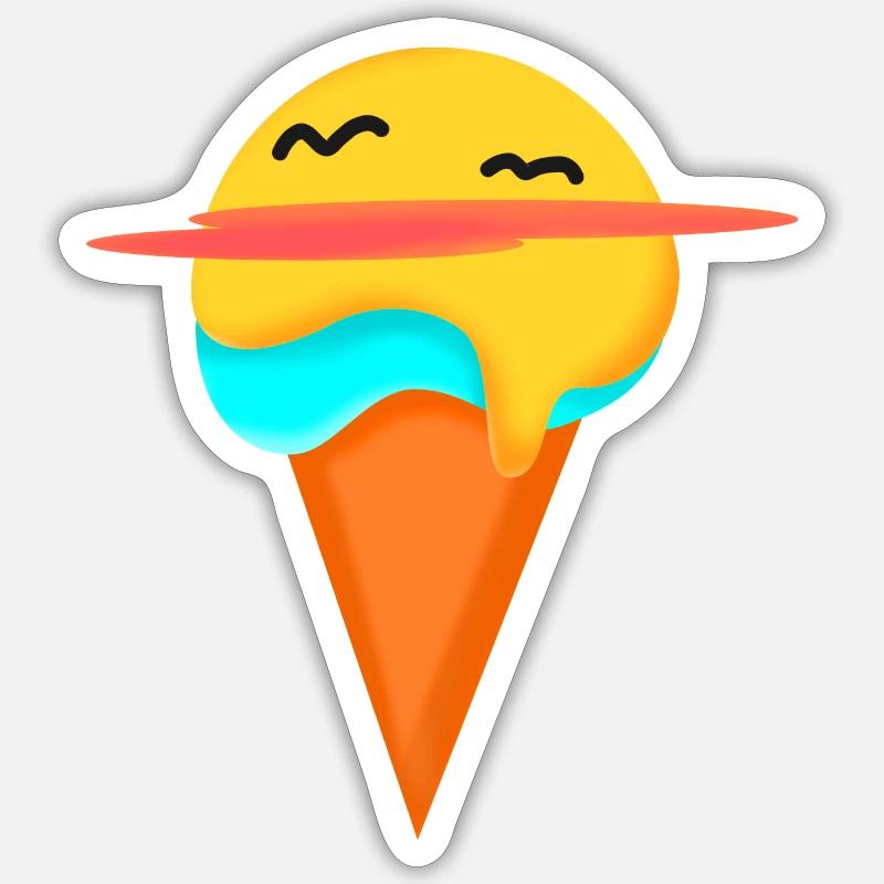 Sommer-Eis Sticker Größe S (10 x 10 cm)