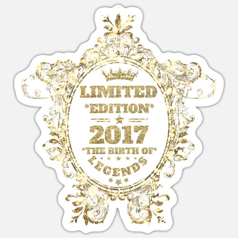 2017 - Sticker size S (10 x 10 cm) - white matte