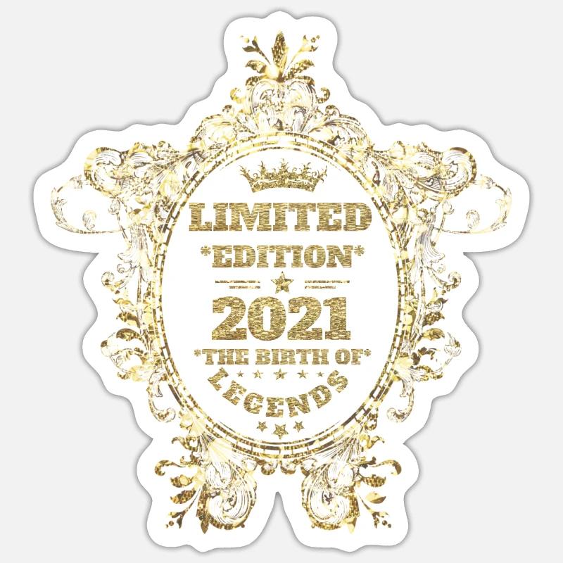 Édition limitée 2021 - Sticker taille S (10 x 10 cm) - blanc mat