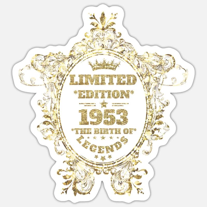 Édition limitée 1953 - Sticker taille S (10 x 10 cm) - blanc mat