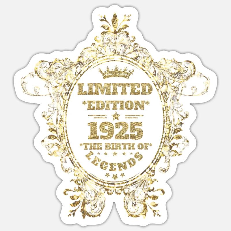 Édition limitée 1925 - Sticker taille S (10 x 10 cm) - blanc mat
