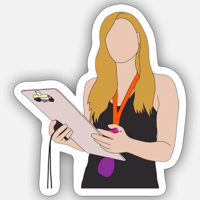 Trainerin - Sticker Größe S (10 x 10 cm) - Mattweiß