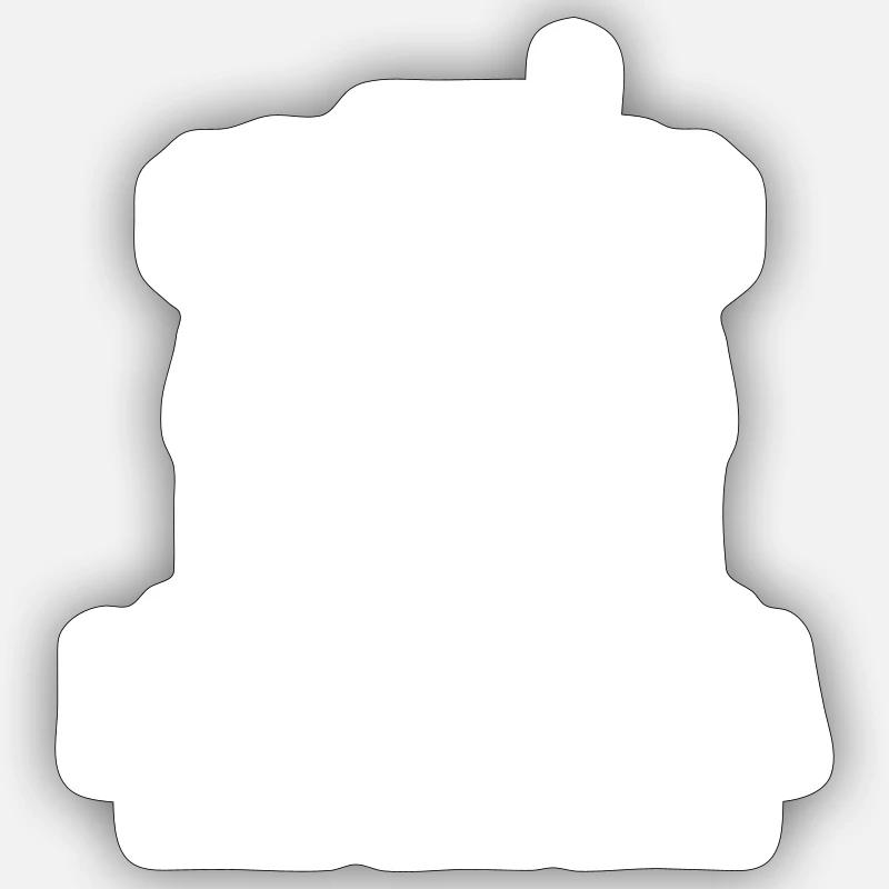 krav maga big - Sticker Größe S (10 x 10 cm) - Mattweiß