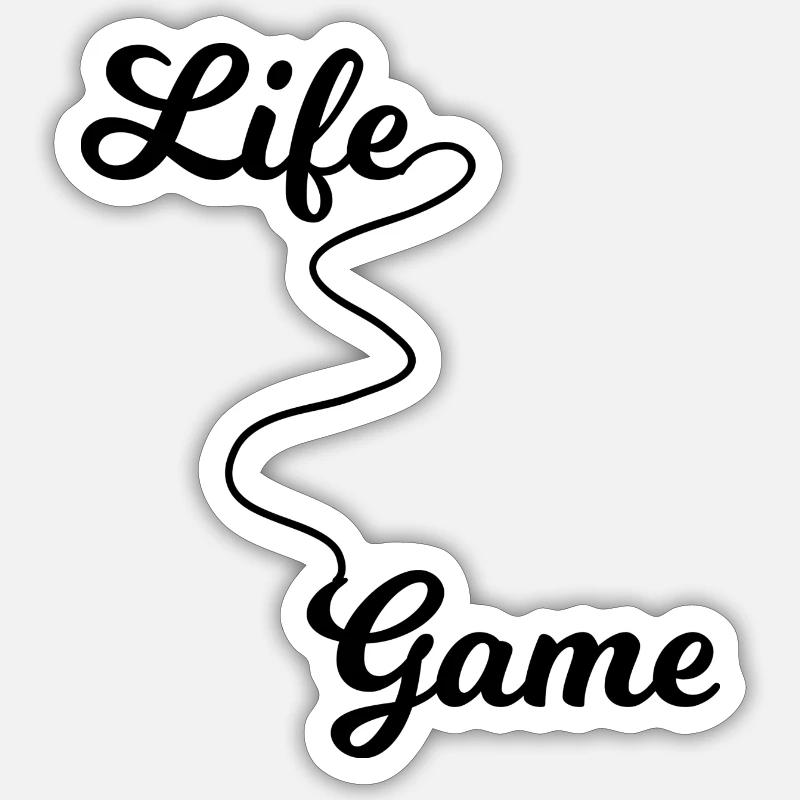 Game Gaming PC - Sticker size S (10 x 10 cm) - white matte