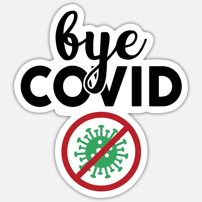 #Vaccinated - Sticker size S (10 x 10 cm) - white matte