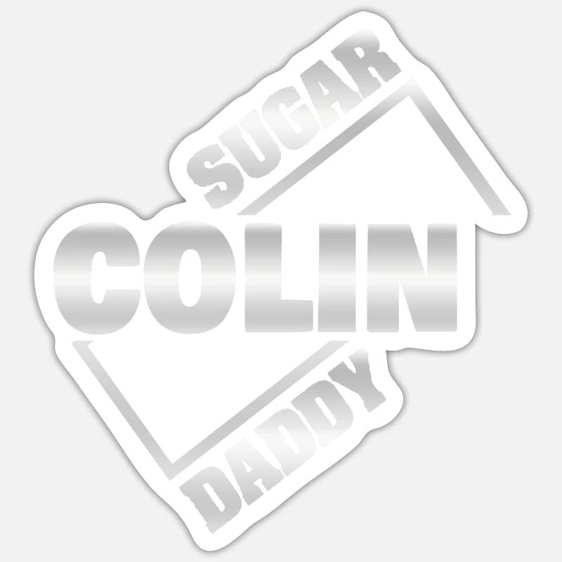 Sugar Daddy Sugardaddy Colin - Sticker taille S (10 x 10 cm) - blanc mat