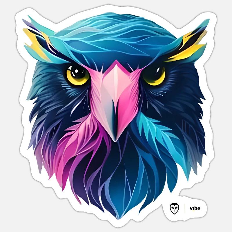 In Schildform - Sticker Größe S (10 x 10 cm) - Mattweiß