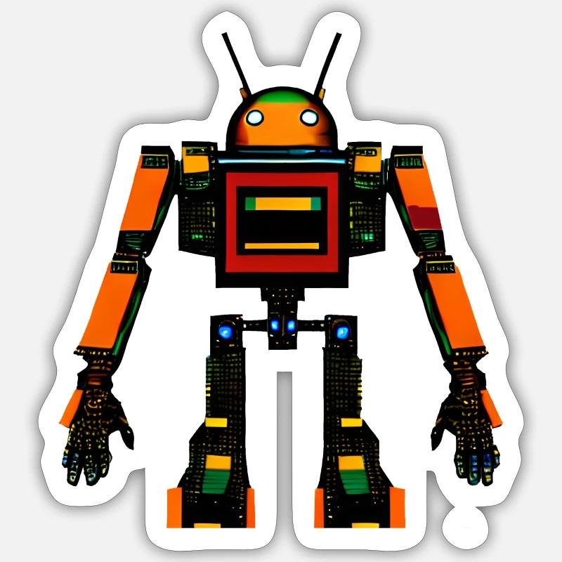 Big Fat Android Sticker size S (10 x 10 cm)