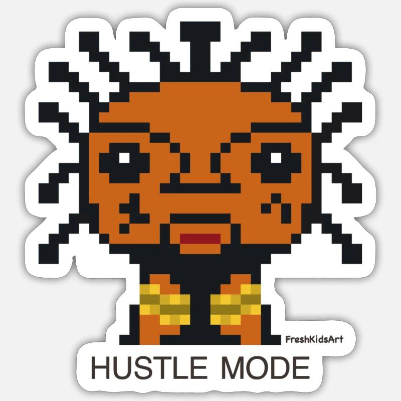 Mode Hustle Sticker taille S (10 x 10 cm)