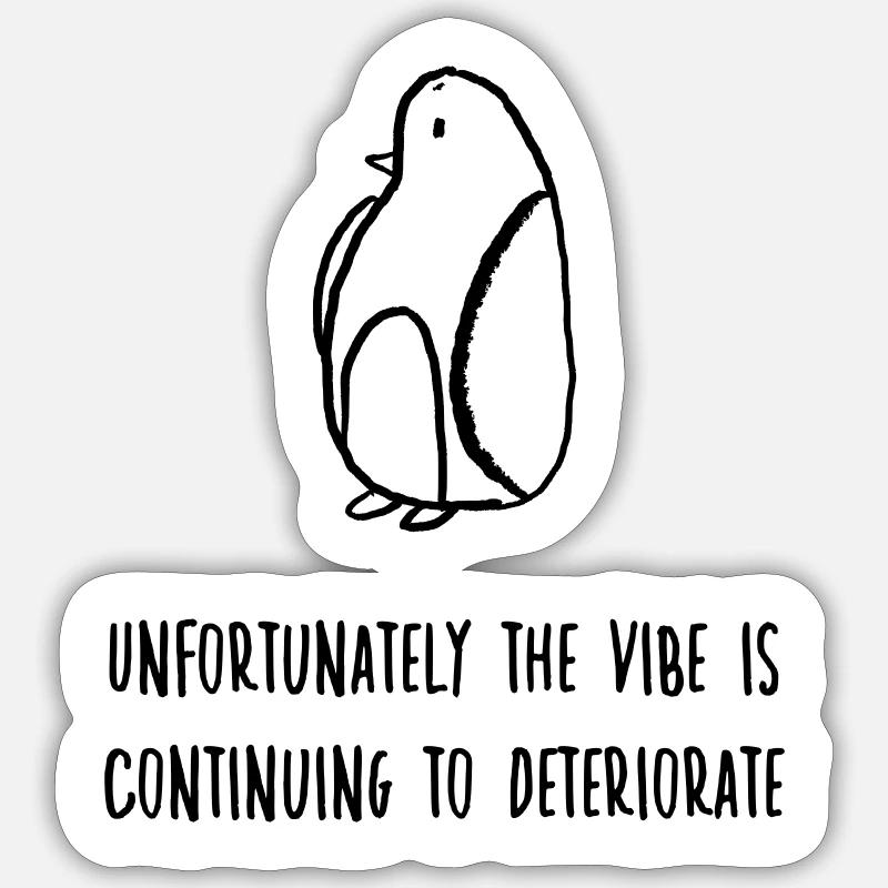 Vibe! - Sticker Größe S (10 x 10 cm) - Mattweiß