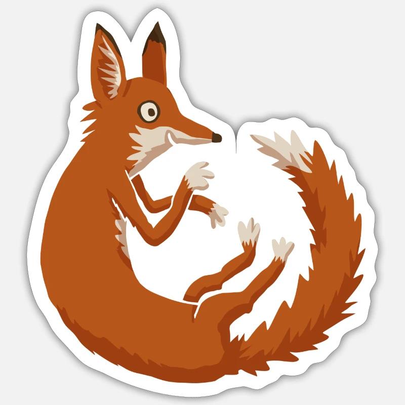 Fuchs Sticker Größe S (10 x 10 cm)
