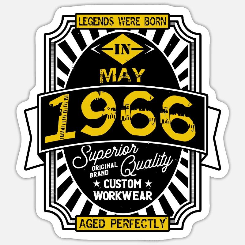 1966 MAY Sticker size S (10 x 10 cm)