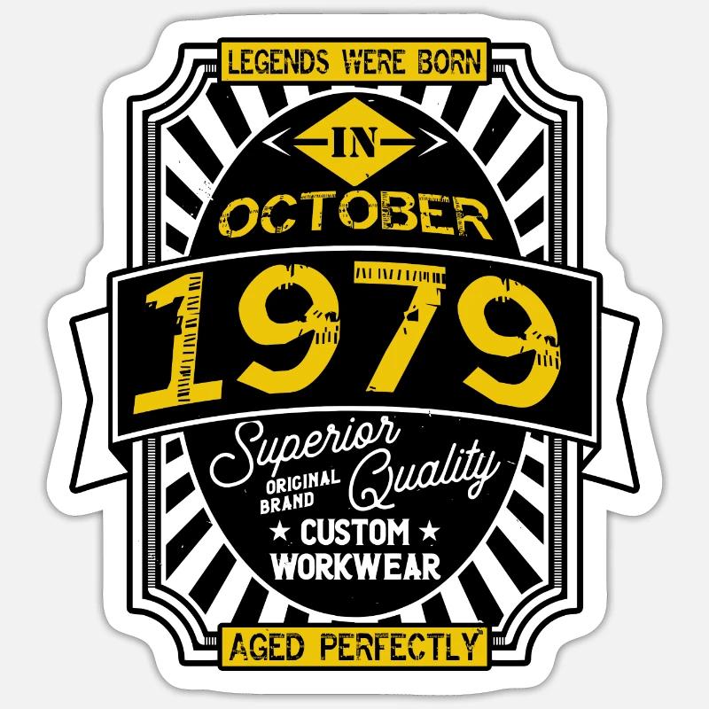1979 OCTOBER Sticker size S (10 x 10 cm)